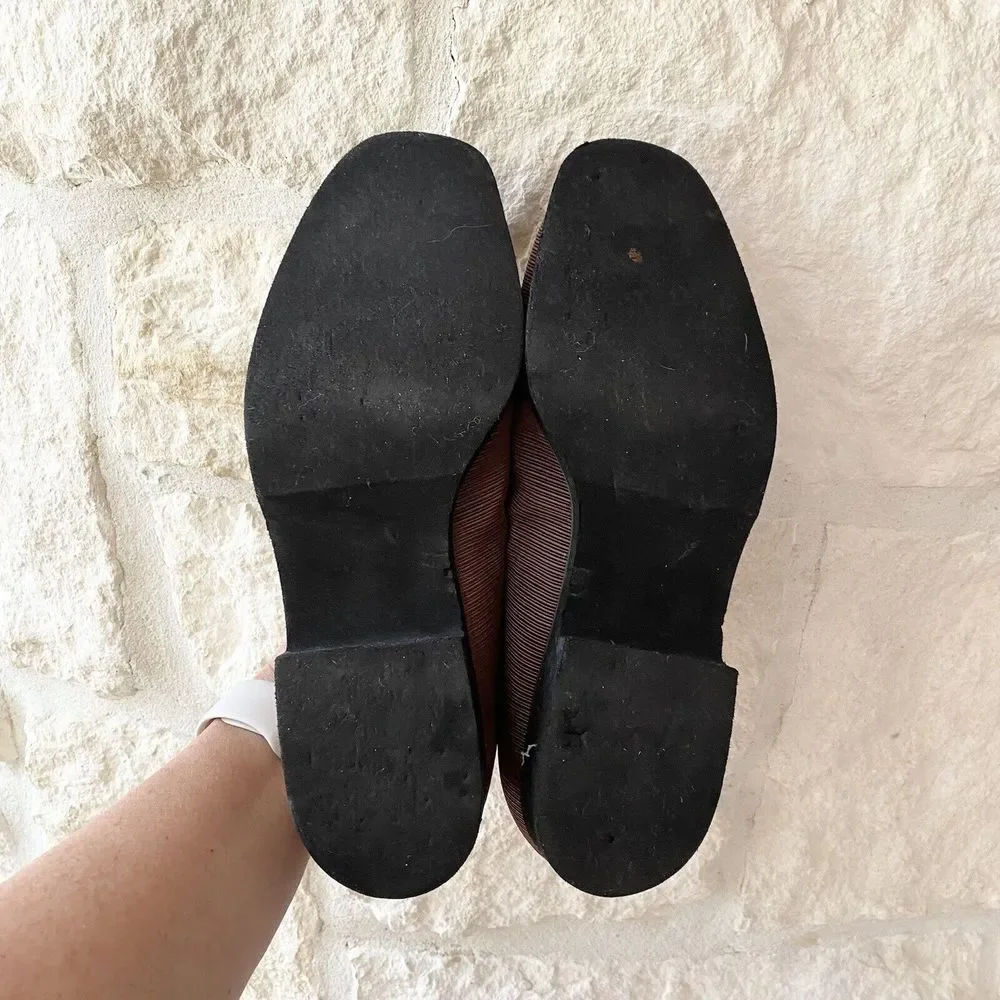 Zena Brown 7.5 Soft Stretch Fabric Low Heel Cushioned‎ Loafer
